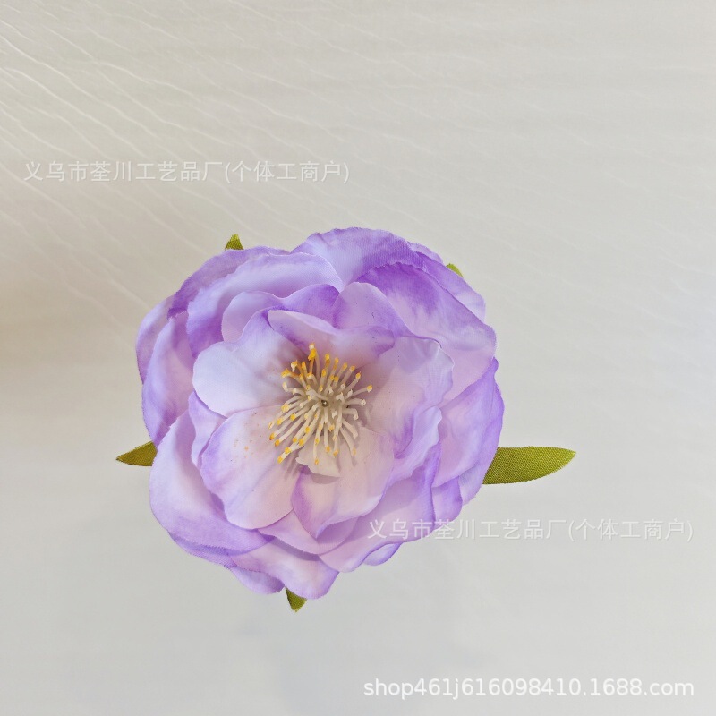 6cm椿の花輪飾りDIY漢服頭飾り花アーチフラワーアレンジメント飾り付け造花模造花輪|undefined
