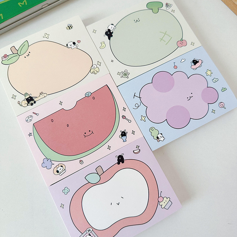 1 Piece Cartoon Fruit Learning School Paper Cute Sweet Sticky Note display picture 13