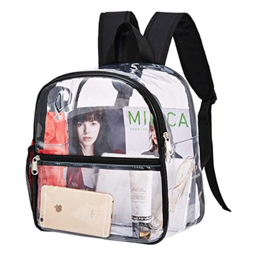 Cross-border PVC transparent backpack outdoor portable backpack large capacity simple student schoolbag factory direct sale