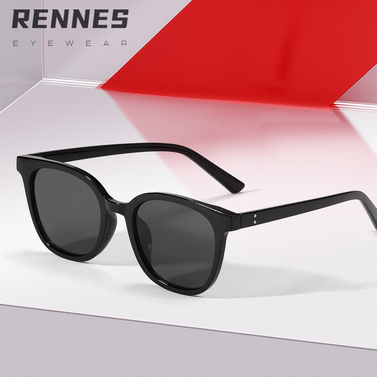 Versión japonesa coreana del clásico marco que muestra la cara, pequeña sombrilla al aire libre, gafas de sol, gafas de sol de protección solar, fotografía callejera de moda, gafas de sol esenciales