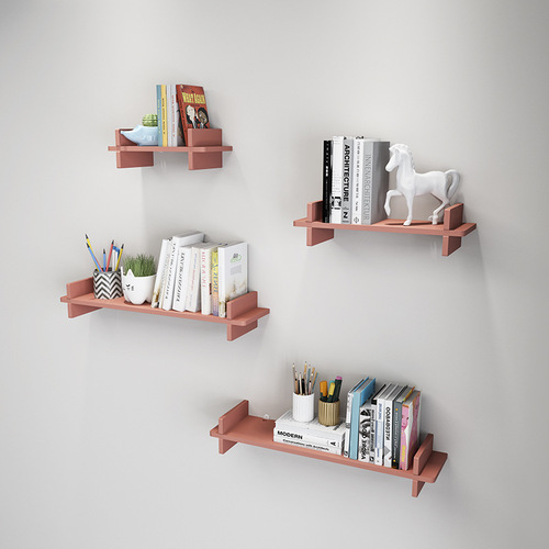 Wholesale living room storage rack wall punch-free bedroom storage partition creative TV background wall hanging decoration