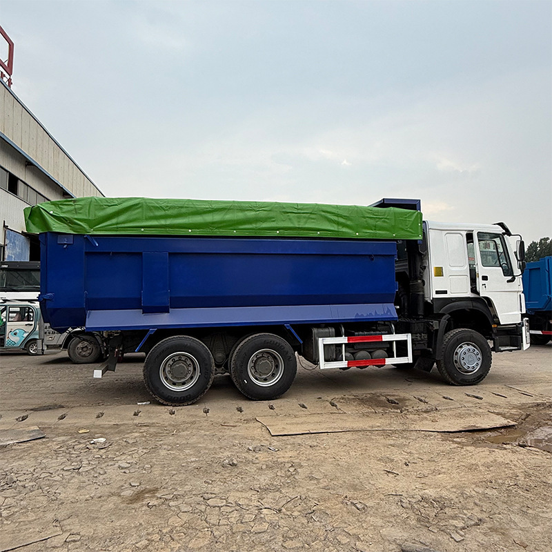 Used Sinotruk Howo U-Shaped Dump Truck with Tarpaulin, 10-Wheel Mining Engineering Vehicle, 380 Horsepower, Port Cargo Truck Used Sinotruk Howo U-Shaped Dump Truck with Tarpaulin, 10-Wheel Mining Engineering Vehicle, 380 Horsepower, Port Cargo Truck