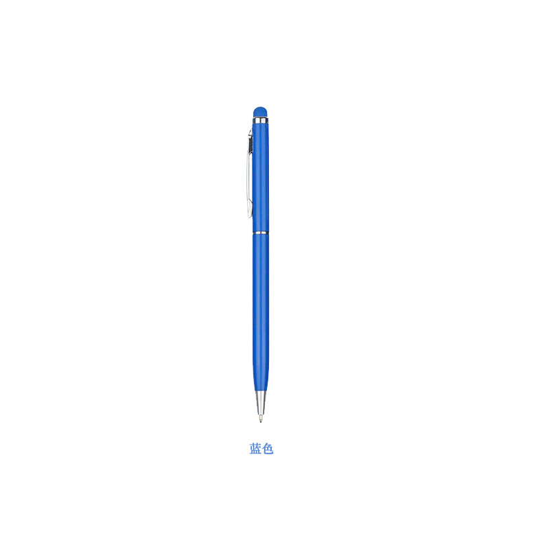 Simple pequeña pluma de metal logotipo personalizado giratorio bolígrafo rotatorio pluma de aceite de publicidad pluma de regalo toque eléctrico cabeza de fusión