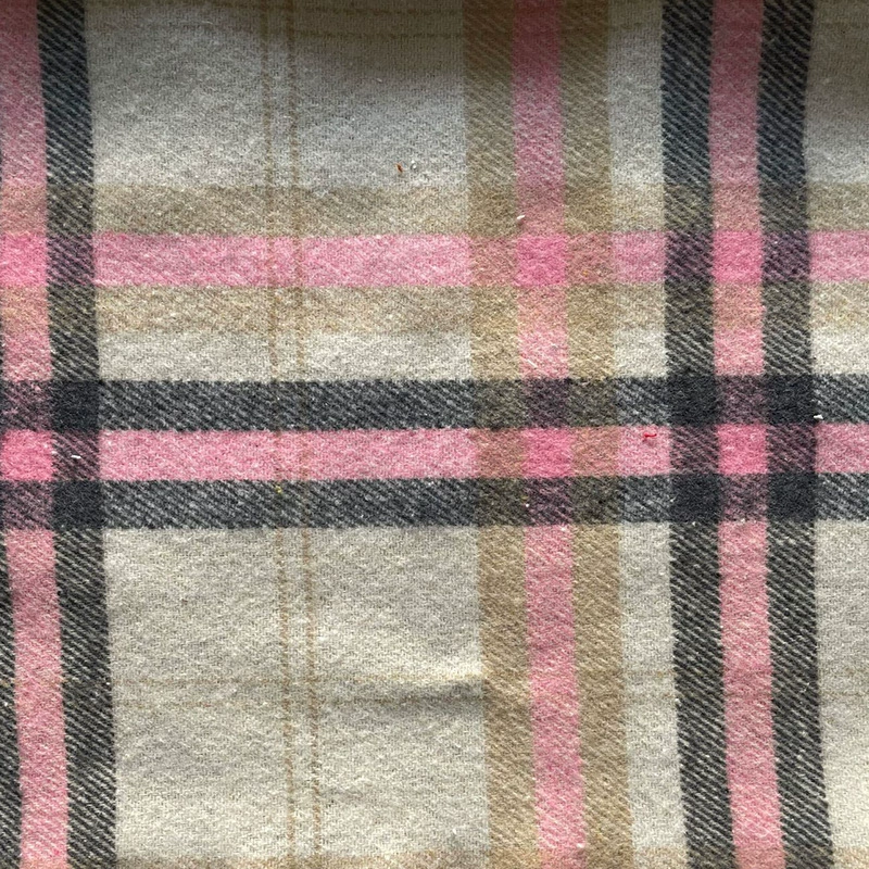 Mao woolen hair color weaving grid cloth polyester cotton double-sided woolen shirt cloth material 270-450G factory undertake orders