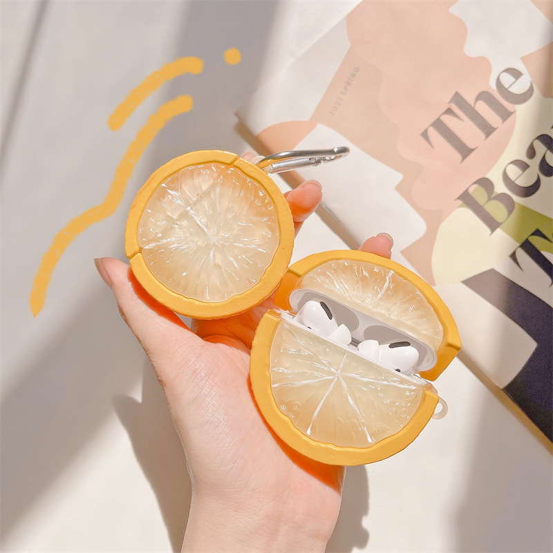 Summer Yellow Lemon-Themed Protective Case for AirPods Pro 3Rd Generation, 4Th Generation Pro 2, Apple Bluetooth Earphone Case, Personalized