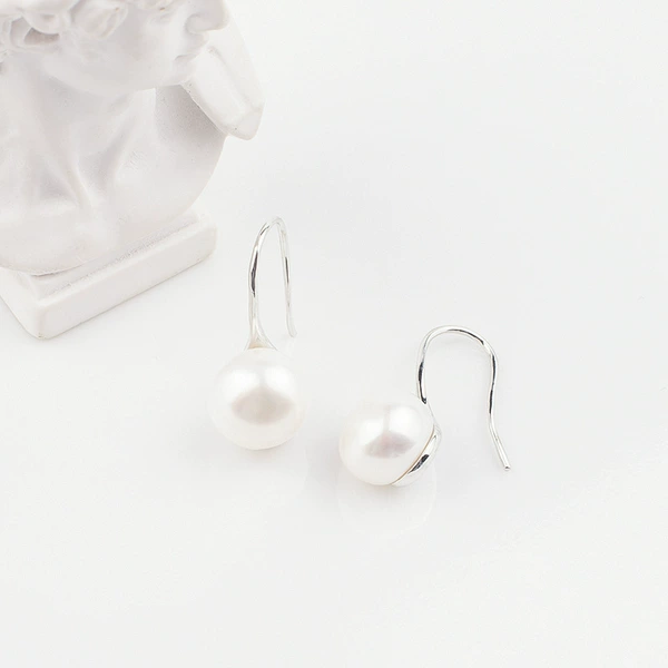 Silver ear hook