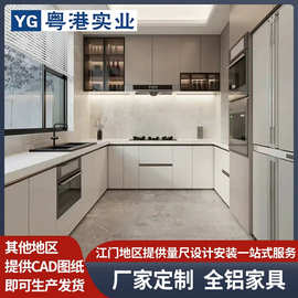 江门全铝家具整屋定制工厂订制全铝防潮橱柜铝合金家用厨房橱柜