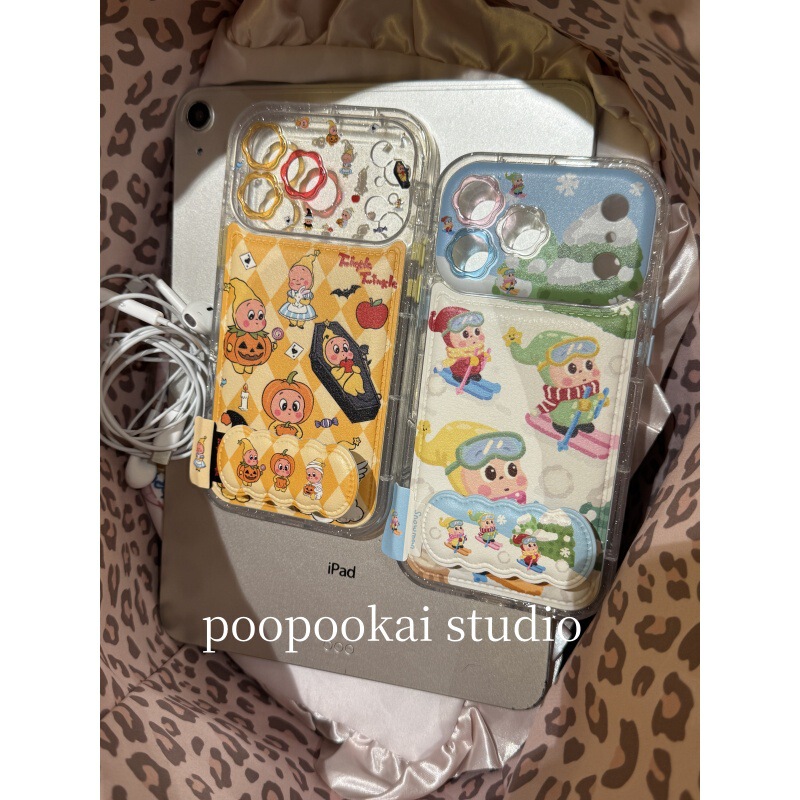 Halloween Star Man Suitable for Apple 17Promax Mobile Phone Case Iphone16 Stand 13 Anti-Fall 14 Cartoon 15