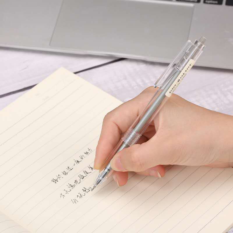 朝の光の文房具の本味のシリーズの中性の筆の学生は字のペンの黒色の赤い事務を書いて針管の大容量を押します。|undefined