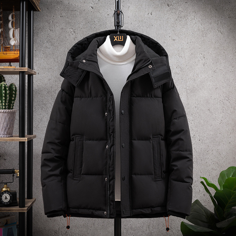 Manteau d'hiver en coton pour homme, style court, épais, chaud, décontracté, pour jeune étudiant, tendance_voghion.com