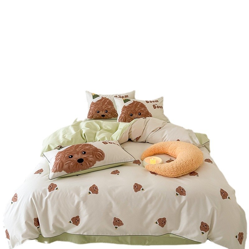 100 algodón australiano impresión digital de cuatro piezas de ropa de cama de algodón puro sábanas edredón cuatro piezas de conjunto