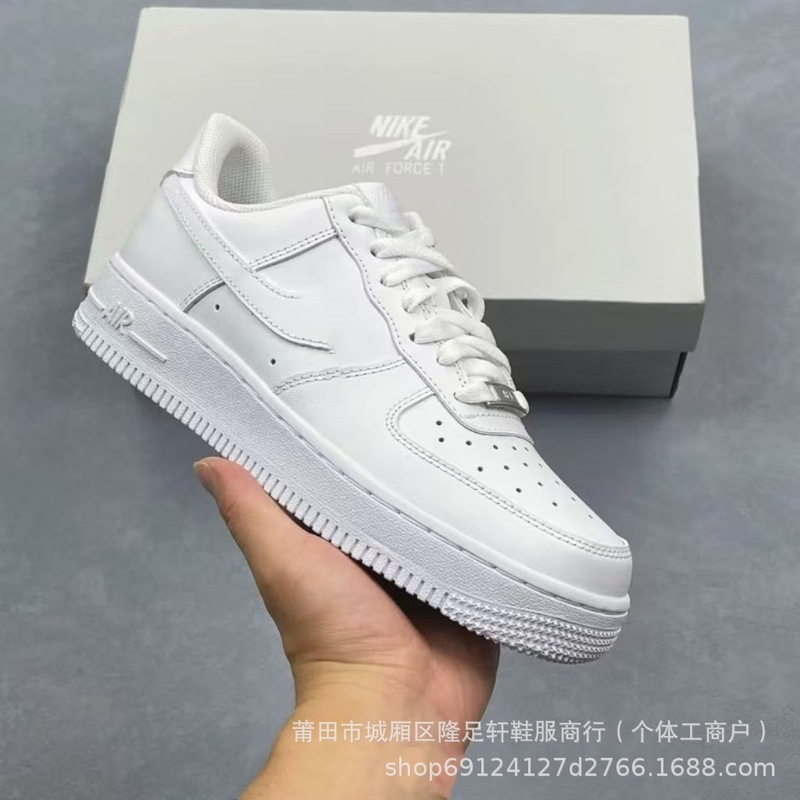 莆田鞋AF1头层皮空军一号男女四季休闲板鞋小白鞋增高透气耐磨|undefined