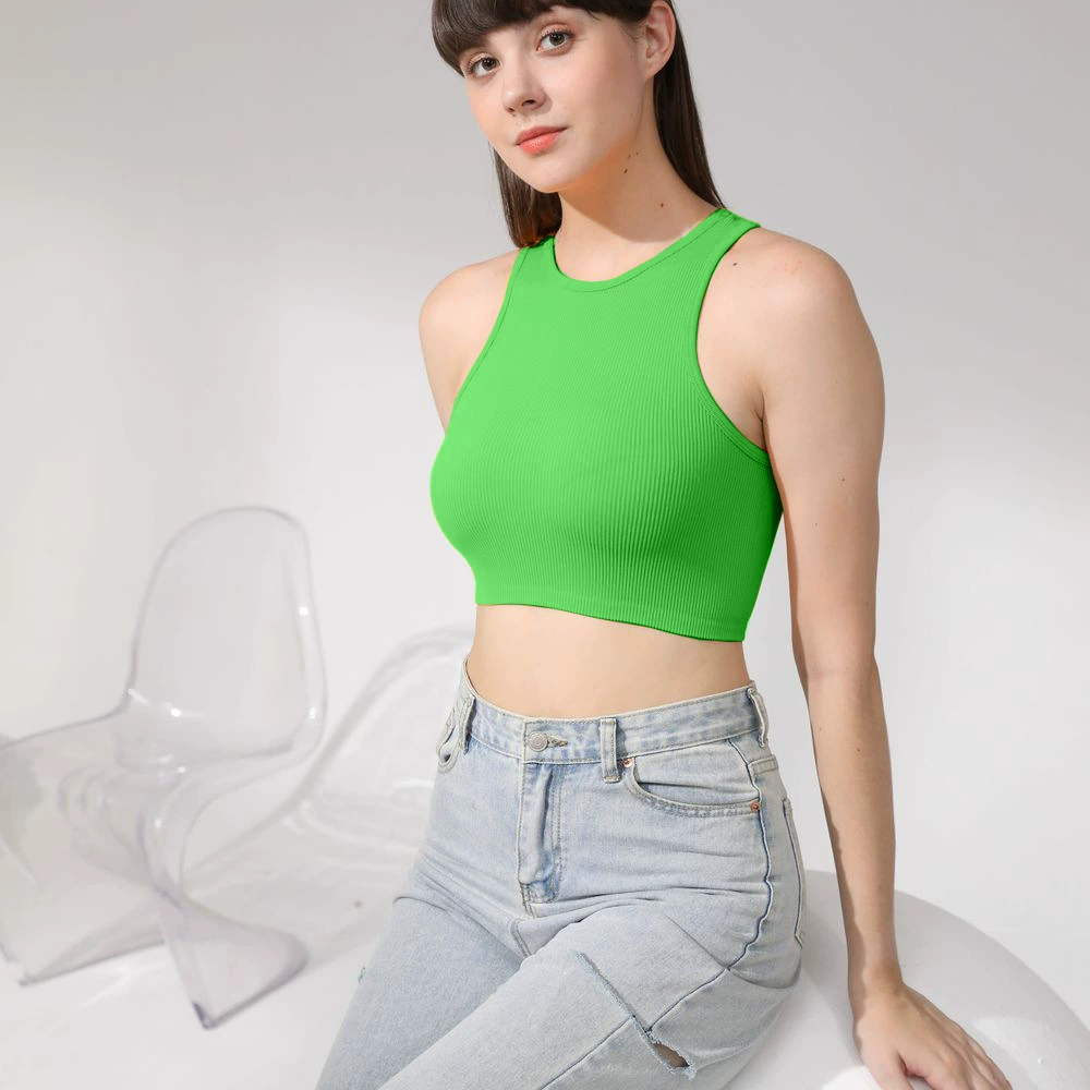 Amazon Европа и Америка нить маленький жилет нейлоновый многоцветный Упражнения Йога Быстросохнущий Бег Фитнес фабрика прямых продаж