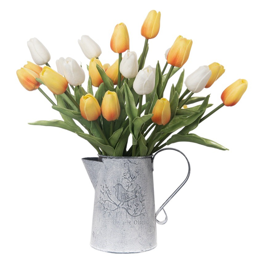 Mini Tulipán Artificial, Flor Artificial al por Mayor, Flor de Seda PU, Decoración del Hogar, Flor Artificial, Transfronterizo MW01502