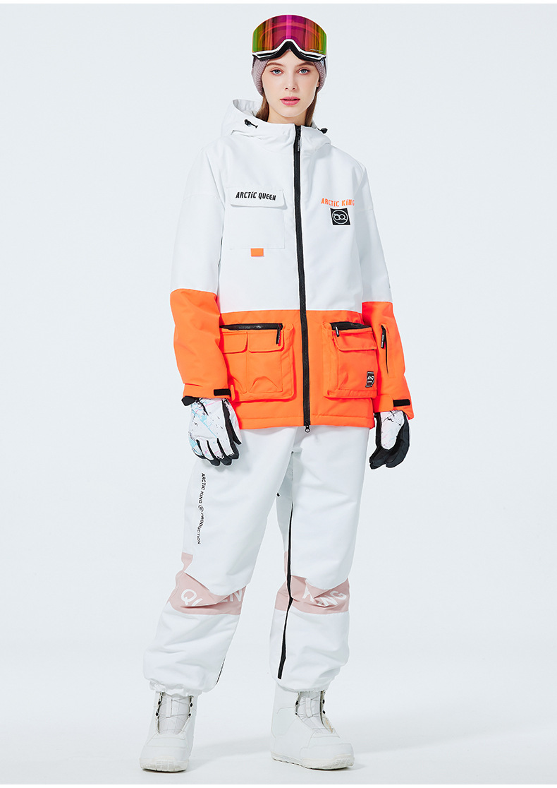 Men's Clothing Ski suit set for men and women couples warm and thick ski suit set single board double board ski suit_viptrois.com