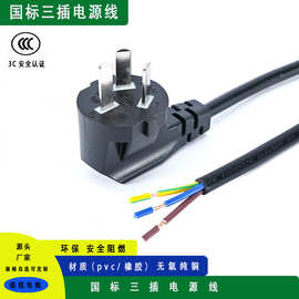 厂家直销国标三插头电源线剥皮剥蕊上锡家用电器适配大功率10A16A