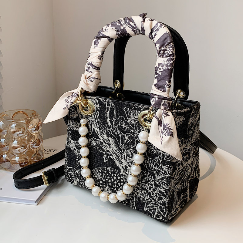 Neue modische Perlenkette-Handtasche für Damen, modisch und vielseitig, Cross-Shoulder-Daifei-Tasche_voghion.com