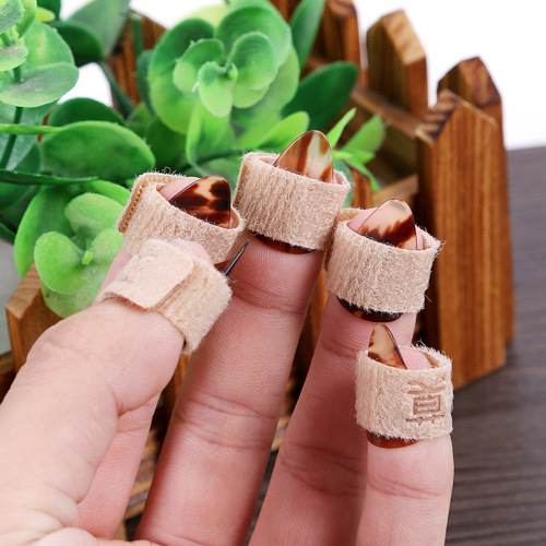 Elmo Pipa children's tape-free nail cover Guzheng special tape Pipa nail cover color adult