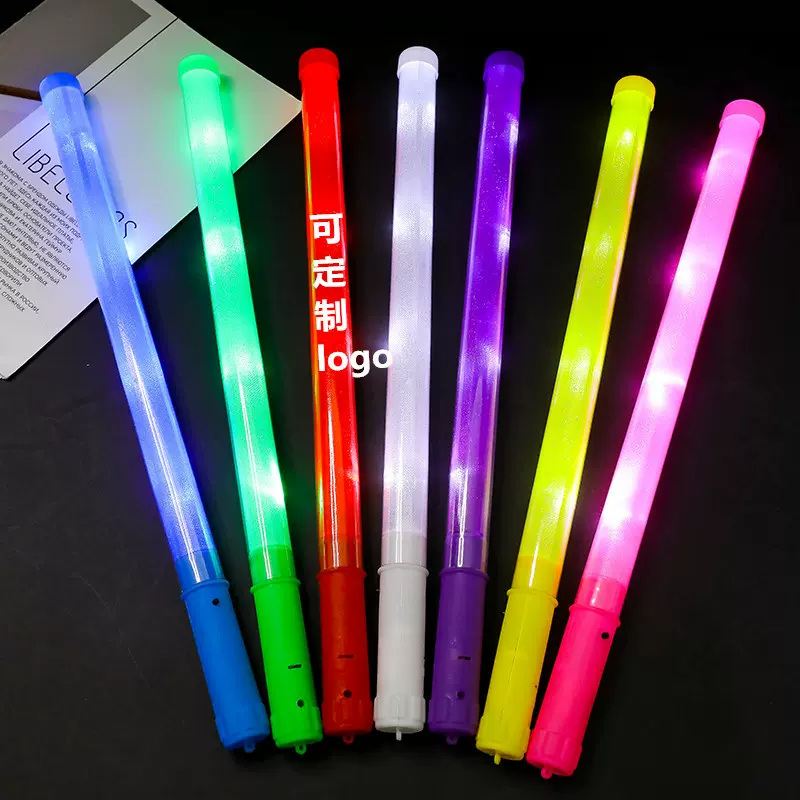 厂家批发大号LED荧光棒发光棒闪光应援电子棒 演唱会聚会助威道具