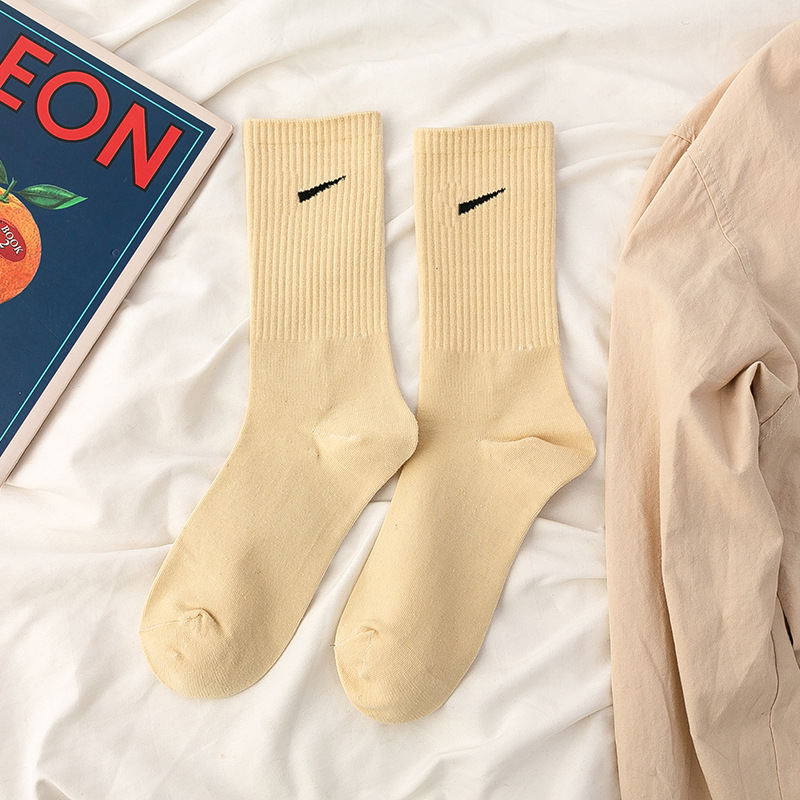 Calcetines de media pantorrilla para mujer, verano, algodón puro multicolor, resistentes, ideales para baloncesto