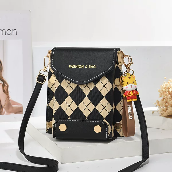 Factory Direct Sales Mobile Phone Bags 2026 New Style Women's Bags Fashionable Versatile Crossbody Bag Single Shoulder Mini Vertical Mobile Phone Bag