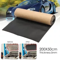 200cm x 50cm автомобиль звукоизоляция амортизирующий шумоизоляционный хлопок теплоизоляция с закрытыми отверстиями для пены автозапчасти