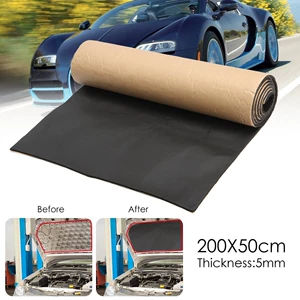 200cm x 50cm Avtomobil Səs İzolyasiya Pambığı İstilik İzolyasiyası Köpük Avto Hissələri