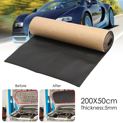 200cm x 50cm car sound insulation shock absorption sound insulation cotton heat insulation closed cell foam auto parts