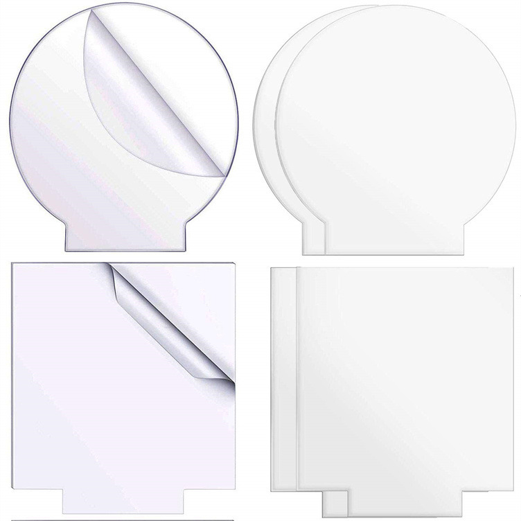 跨境热销亚克力透明灯板2mm空白灯板DIY展示适用于LED灯底座展示