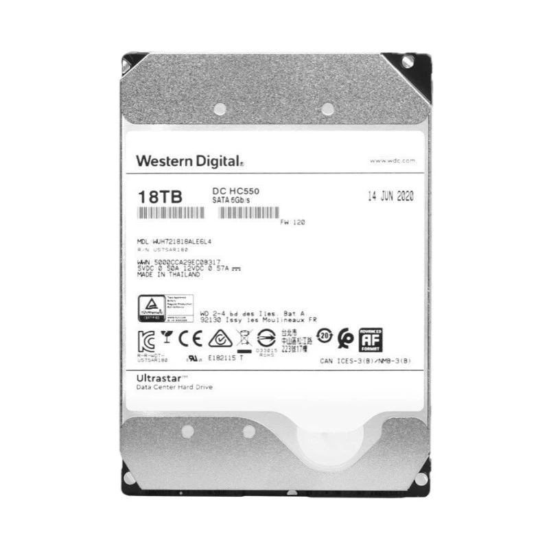 HC550 WUH721818ALE6L4 18T 7.2K SATA3 гелиевый жесткий диск