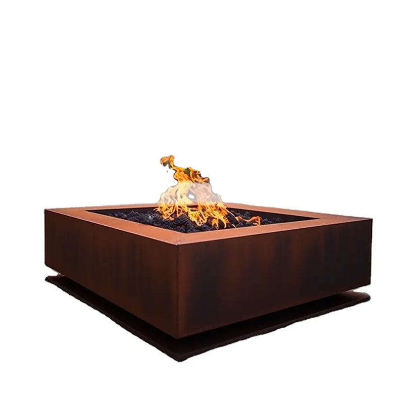 Placa de acero resistente a la intemperie cuenca de fuego patio bola de fuego al aire libre para hacer fogón de leña oxidado cuenca de hoguera para hacer vieja cuenca de fuego oxidado retro calefacción