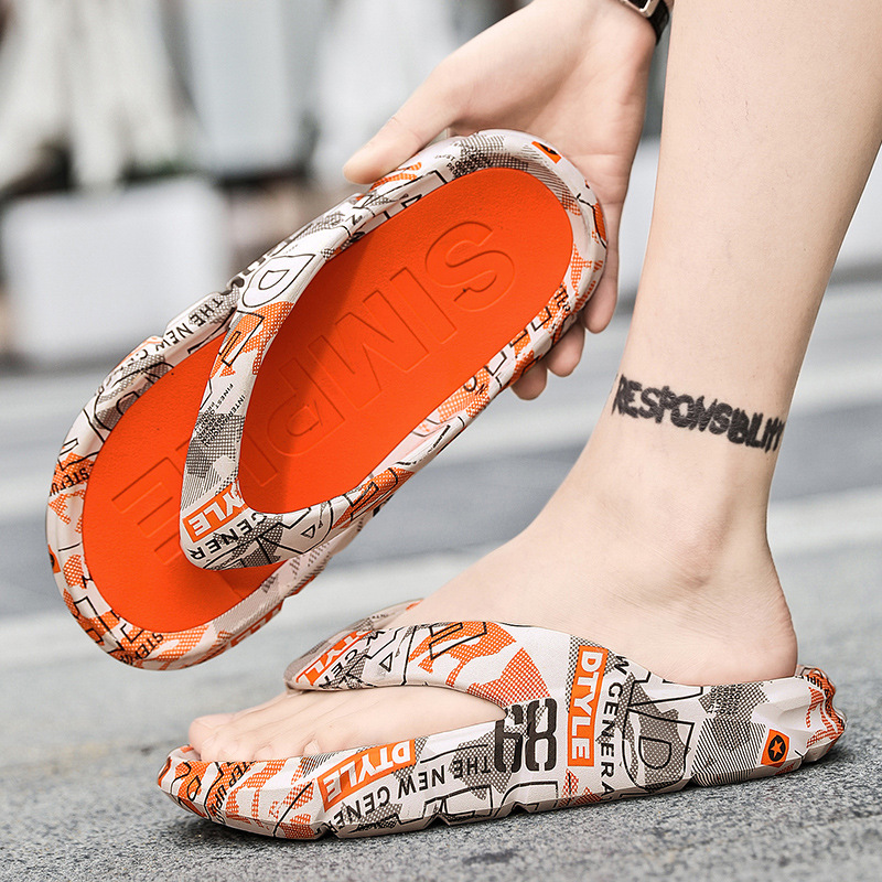 2023 verano nueva plataforma de EVA chanclas interior y al aire libre antideslizante baño Zapatillas moda sandalias de playa de moda