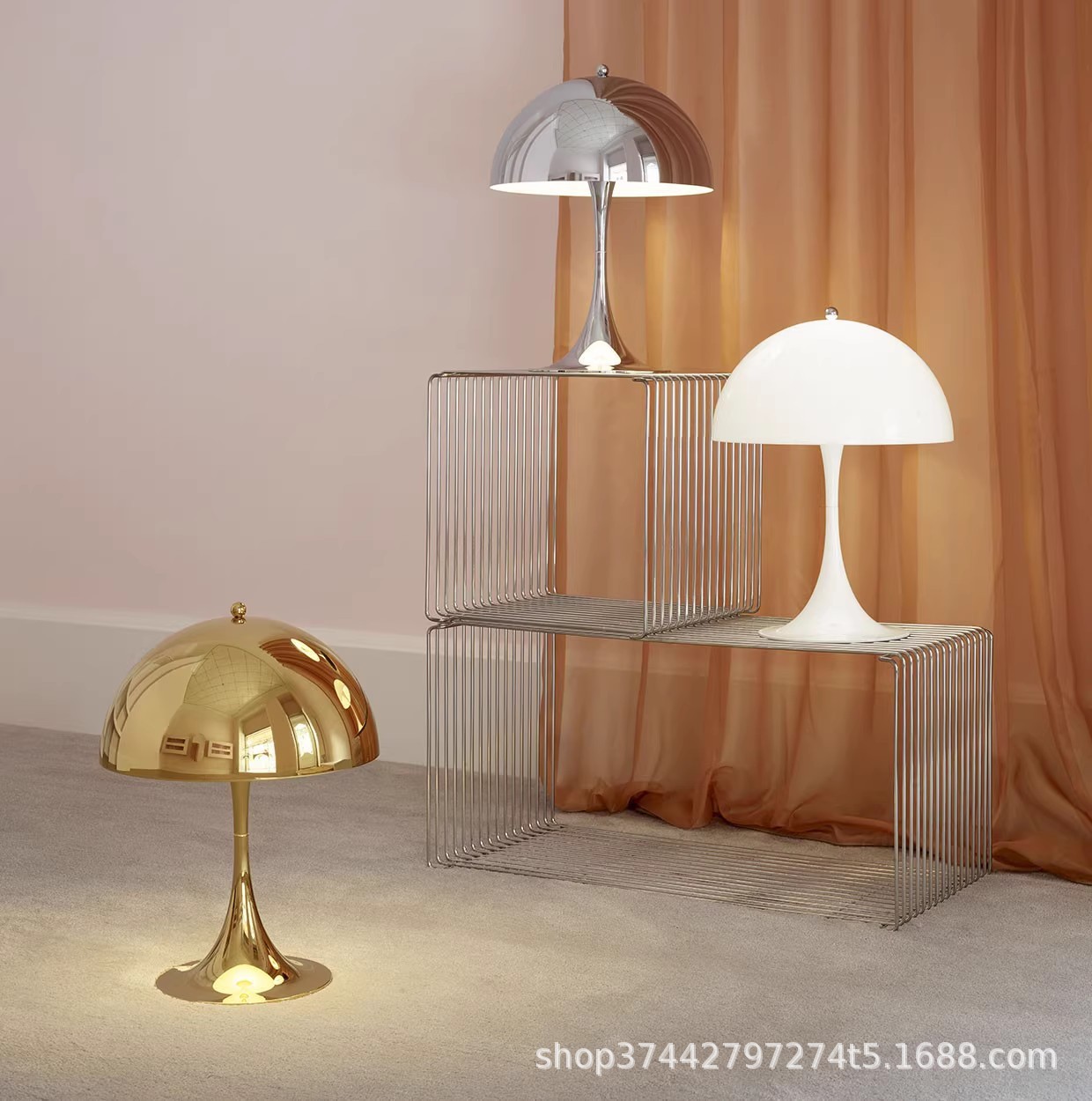 Danish Designer Internet Celebrity Table Lamp Nordic Modern Minimalist Restaurant Bedroom Study Sofa Mushroom Table Lamp Ornaments