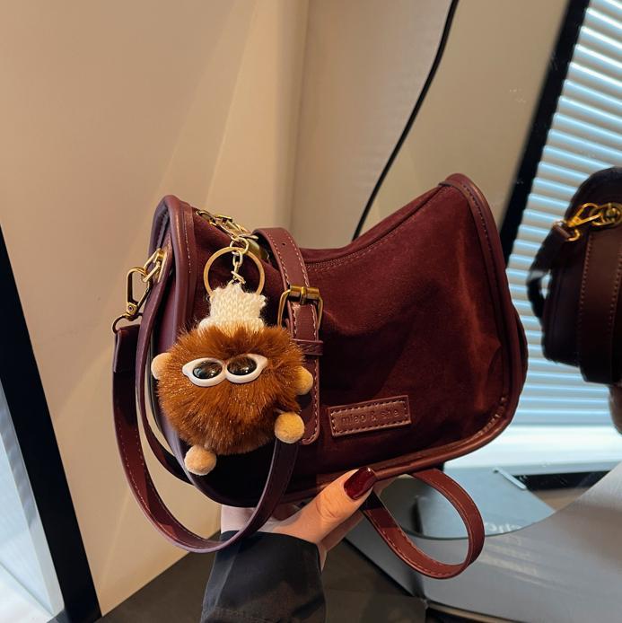 Otoño y invierno explosivo bolso de terciopelo de seda para mujeres 2024 nueva moda ocio bolso cuadrado textura versátil bolso de mochila