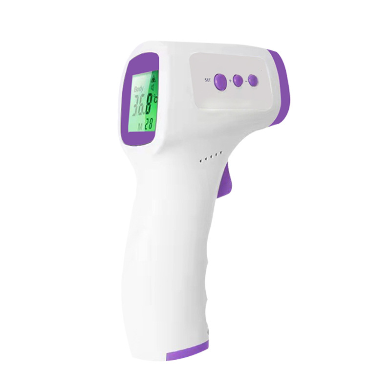 Termómetro infrarrojo de frente para comercio exterior, termómetro médico de grado inglés, termómetro portátil sin contacto, portátil.