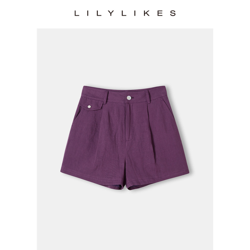 Lilylikes"氧吧亚麻"松弛浪漫主义~100亚麻衬衫/长裤/短裤套装|undefined
