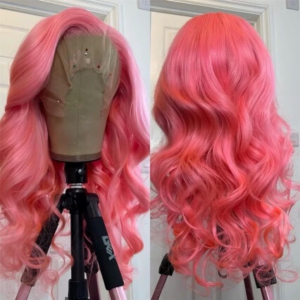 Amazon New European and American Wig Women's Front Lace Human Hair Long Curly Hair Red Big Wave Headgear Manufacturer Direct Amazon New European and American Wig Women's Front Lace Human Hair Long Curly Hair Red Big Wave Headgear Manufacturer Direct