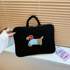 韓国のかわいいアニメのオリジナルの子犬のラップトップの包みのipad 11インチのタブレットの内胆の包みの14インチのコンピュータの包み