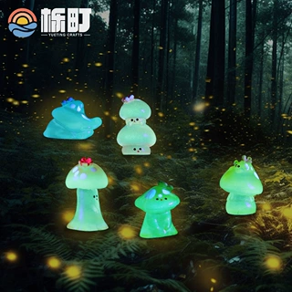 微景观创意仿真夜光小蘑菇多肉盆栽园艺造景装饰品配件迷你小摆件