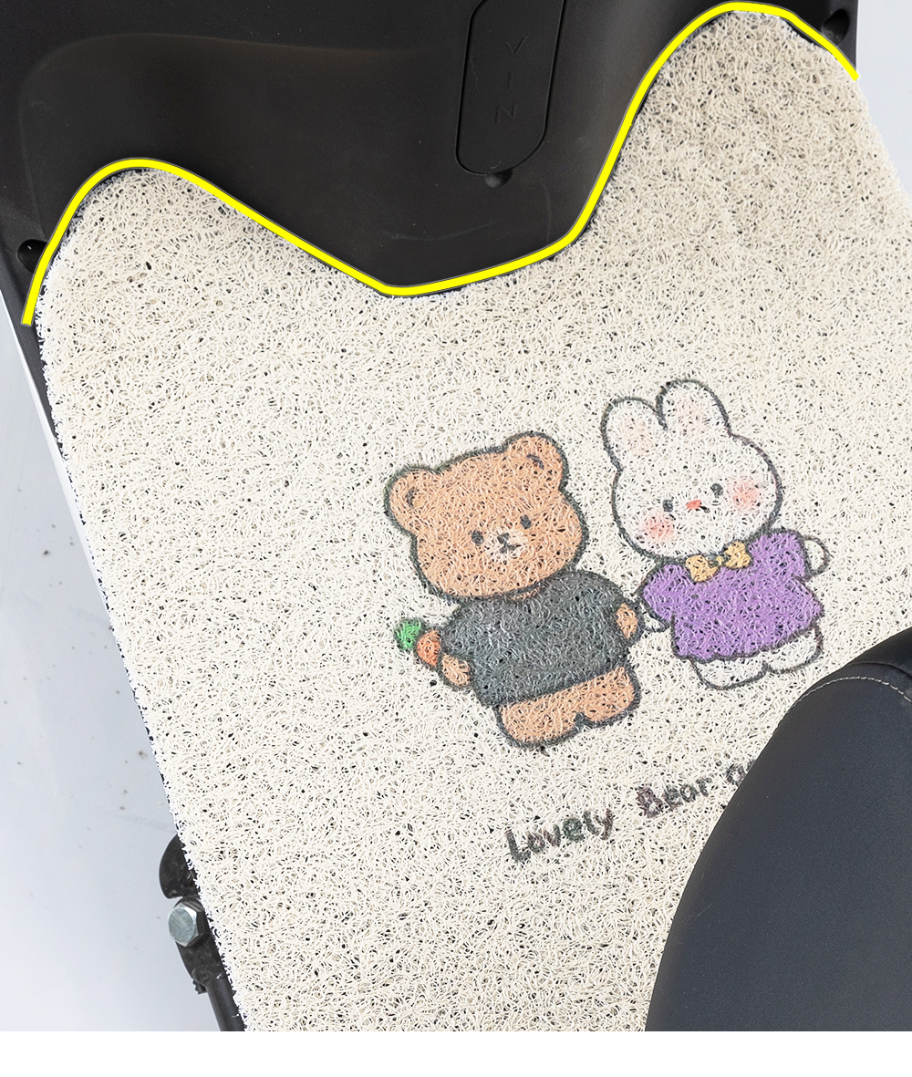 Electric car foot pad motorcycle foot pad battery car foot pad pedal universal waterproof Yadi can be cut