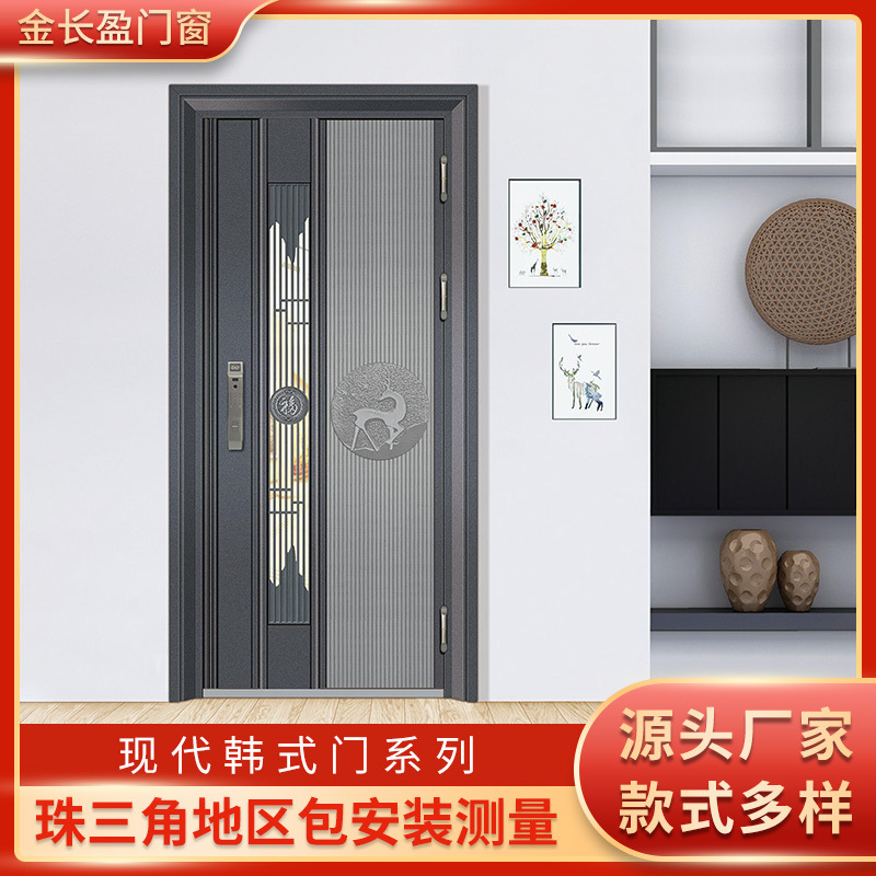 Foshan Door Mid-Door 304 Stainless Steel Korean Door Anti-Theft Single Door Entry Door Smart Entry Door Smart Door