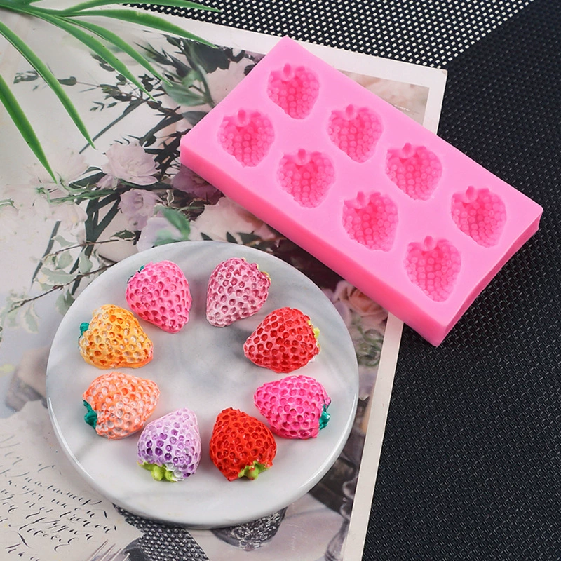 Fruit silicone mold, acrylic fondant, decorations