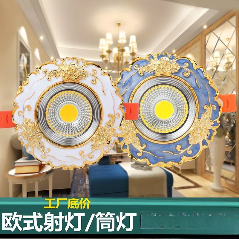 Special Offer European-Style Spotlight Led Downlight Home Decoration Recessed Hole Light Ceiling Bull's Eye Cat's Eye Lamp