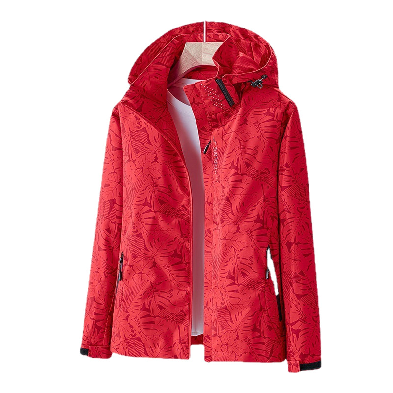 Fabricantes mayoristas de hojas de arce, ropa de carga para parejas, capucha, ropa de viento al aire libre, chaqueta delgada, chaqueta image 5