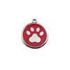 Stainless steel dog brand tag pendant metal pet listing cat paw logo engraving card pet supplies wholesale