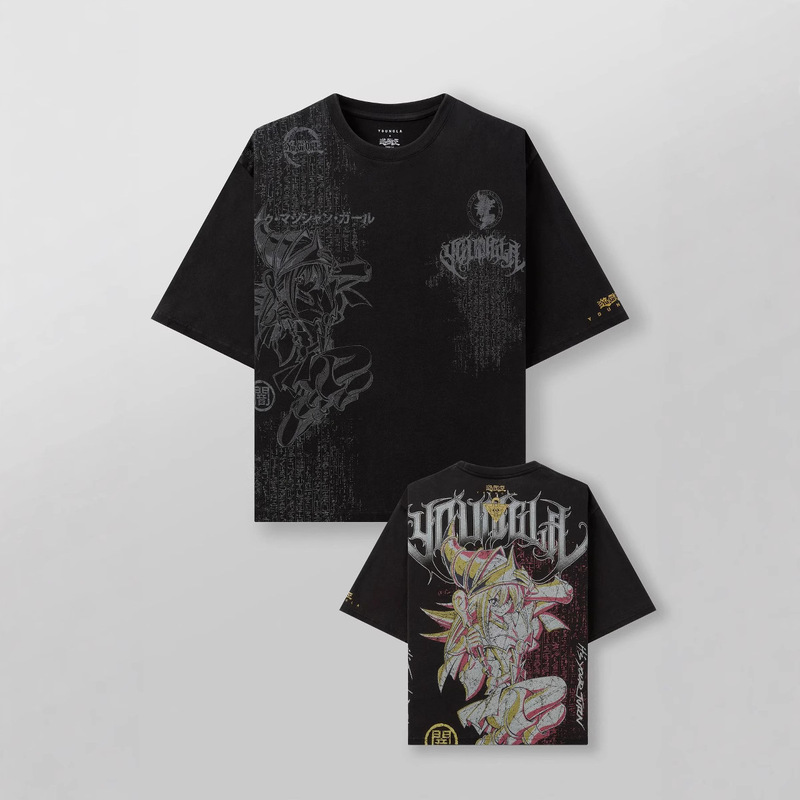 Youngla Joint Yu-Gi-Oh Men's Oversized T-Shirt Jogger Sports Fitness Pure Cotton Short-Sleeved Trendy T-Shirt