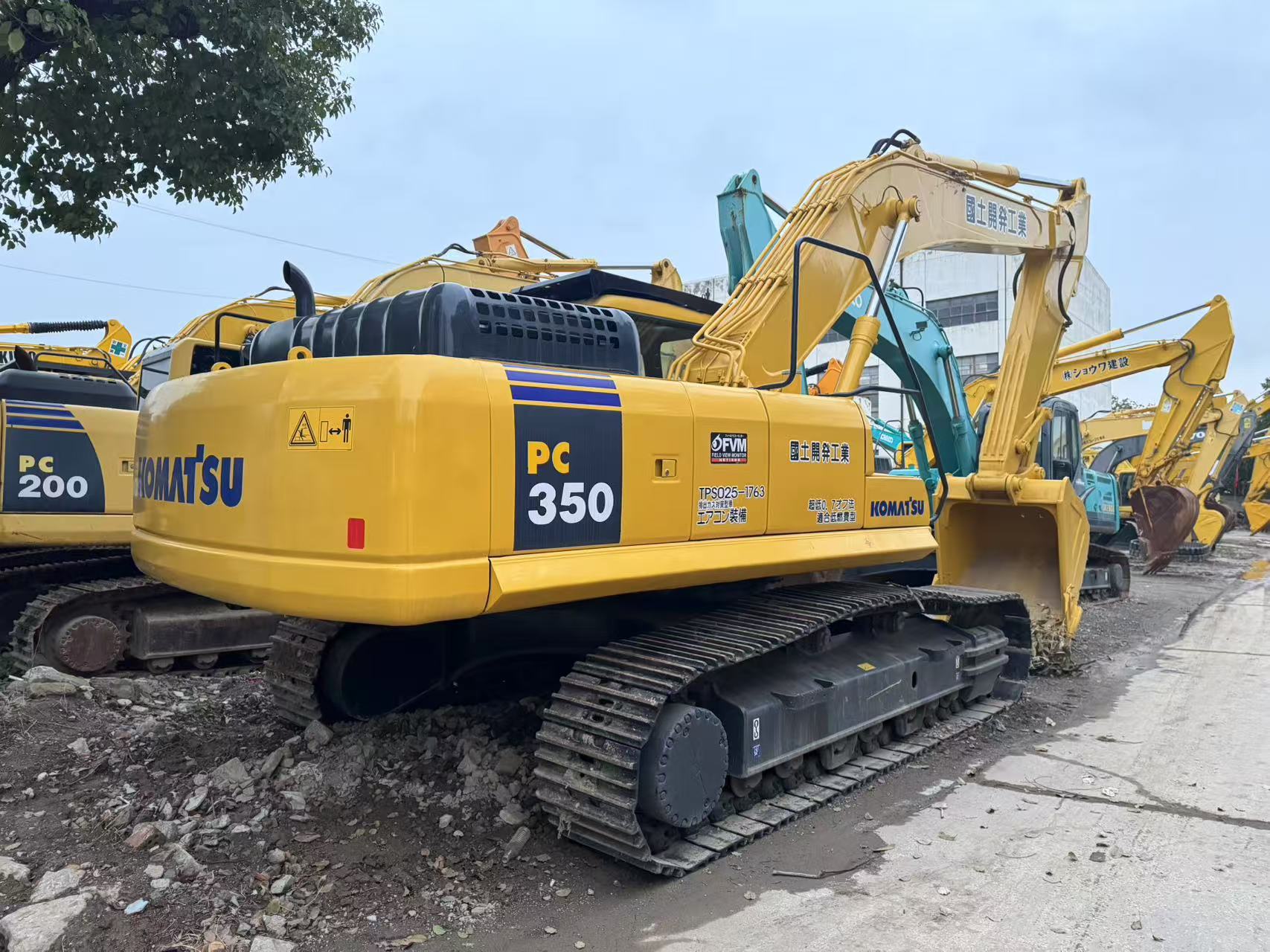 Fábrica directa de segunda mano Komatsu 350 - 7 excavadora gran excavadora de orugas paquete asequible entregado a casa