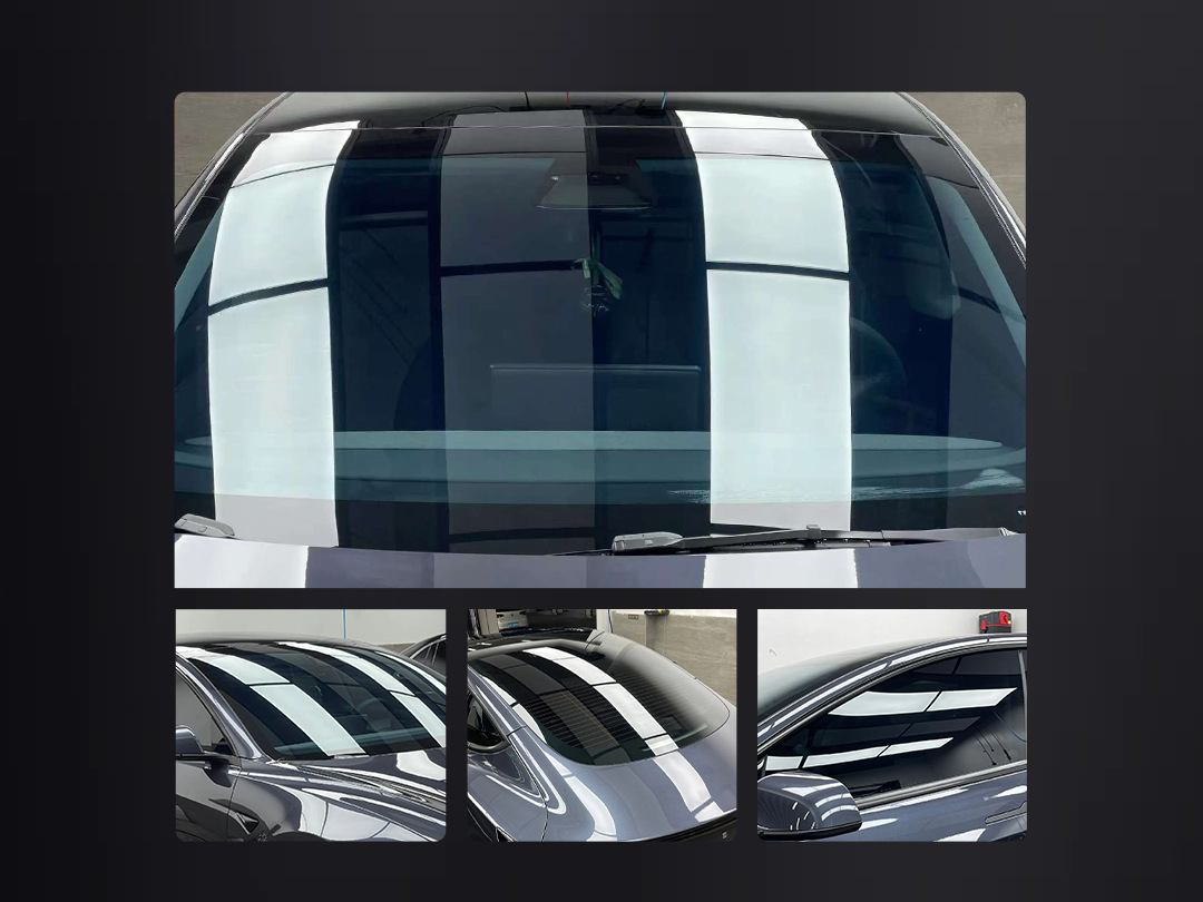 Kpu Glass Shield Outer Car Front Windshield Film Ghost Rose Purple Qi Donglai Explosion-Proof Film Anti-Flying Stones