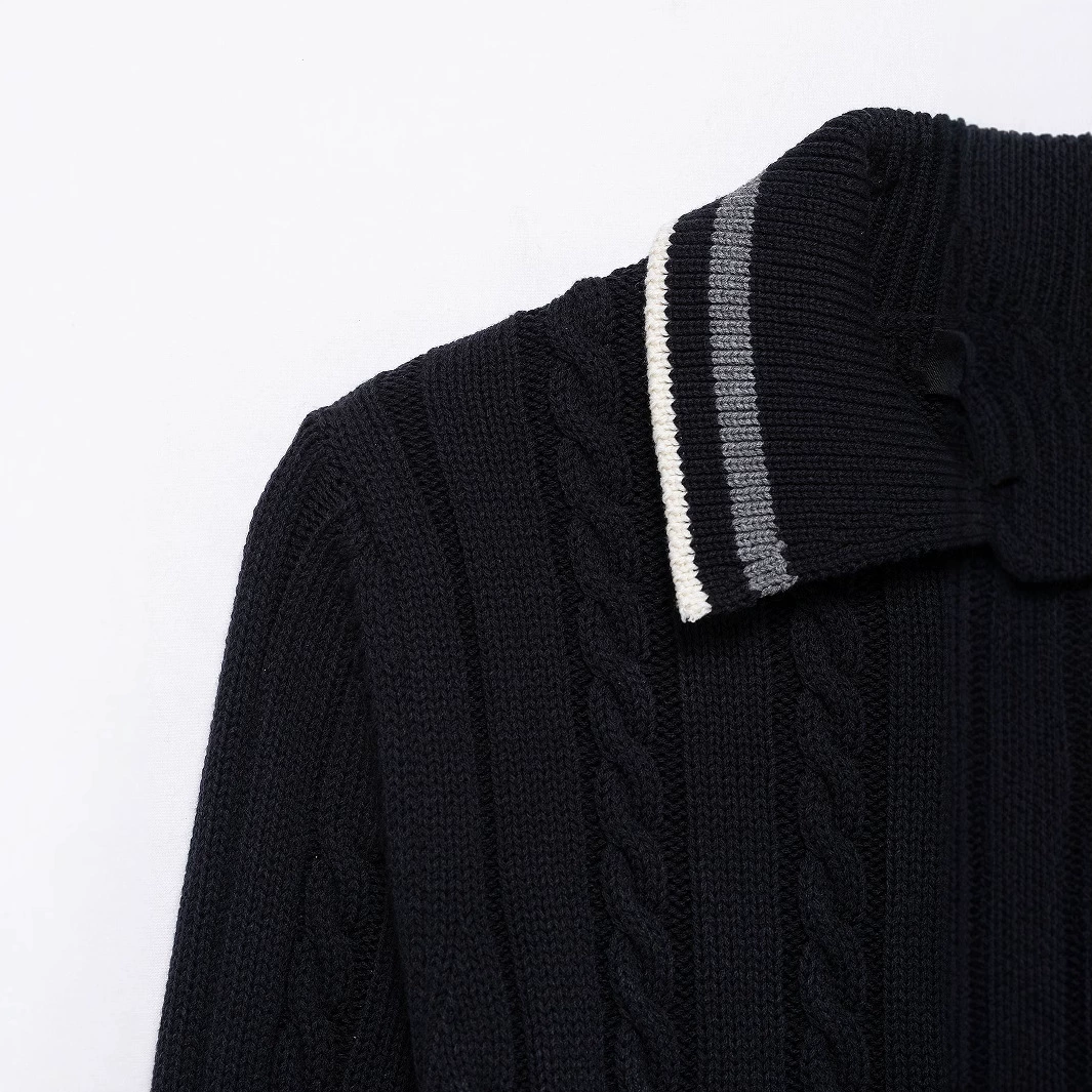 Spring knitted solid design sweater, European style, oversize, french style