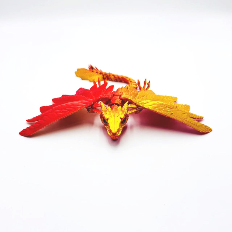 3d打印羽毛龙爆品始祖鸟飞龙模型鸟模型关节可动模型儿童玩具|undefined